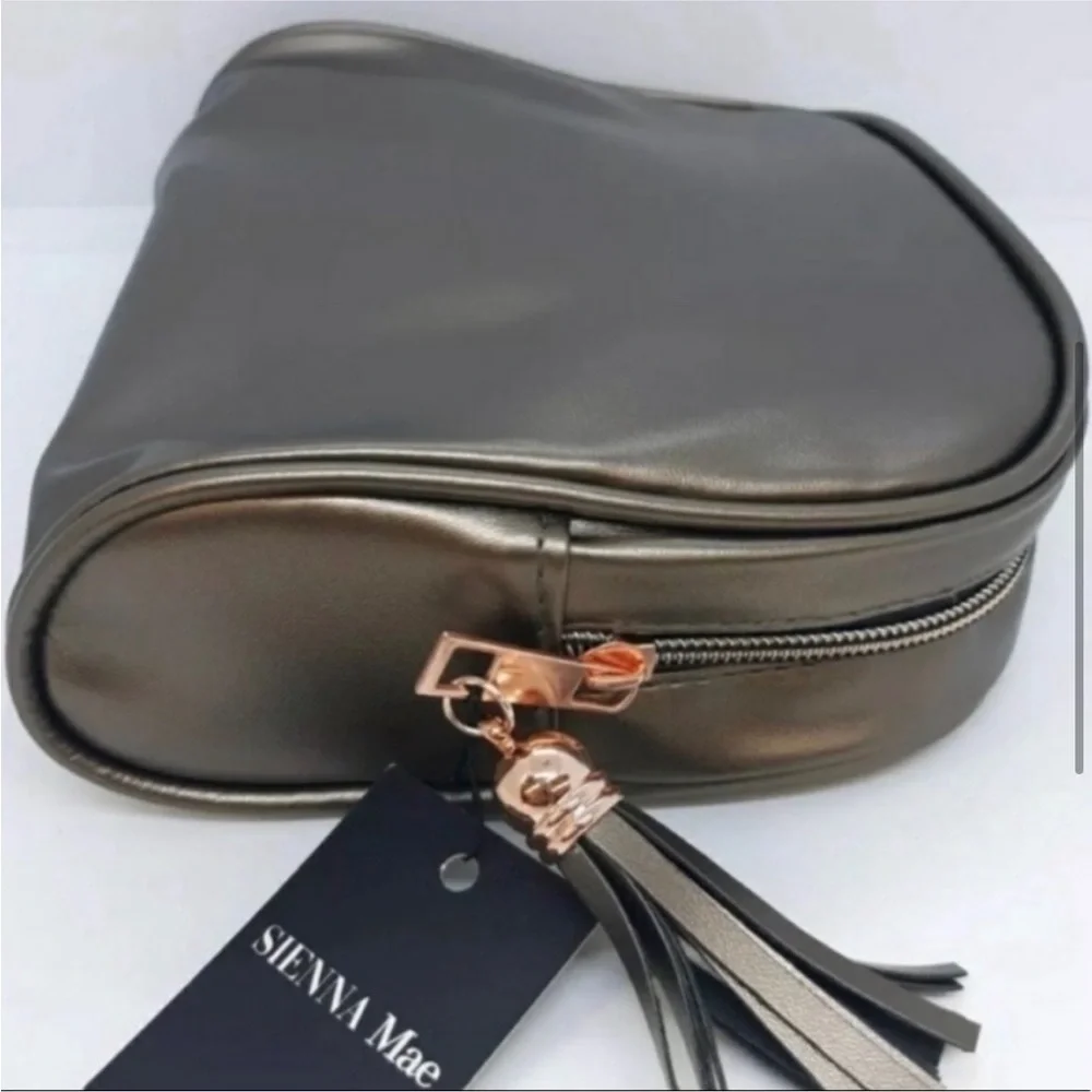 Sienna Mae Bronze Cosmetic Bag with Tassel New with tags!!